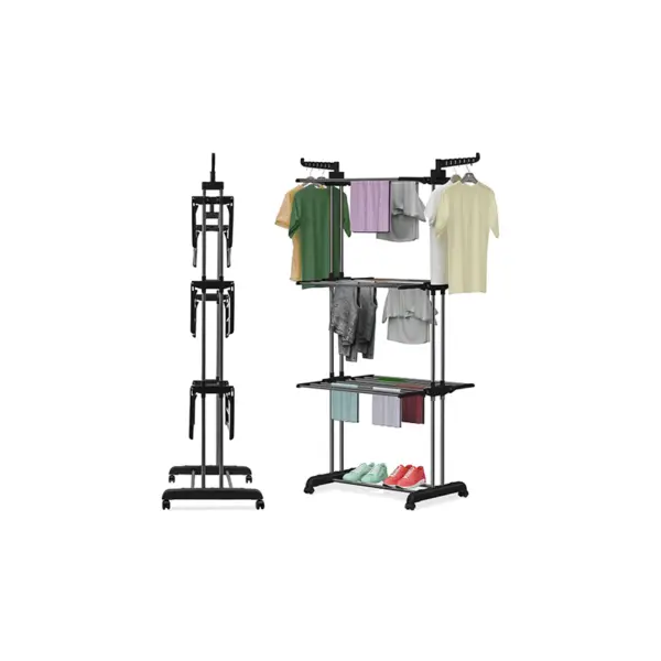 Airer with Wheels - 4 Tiers