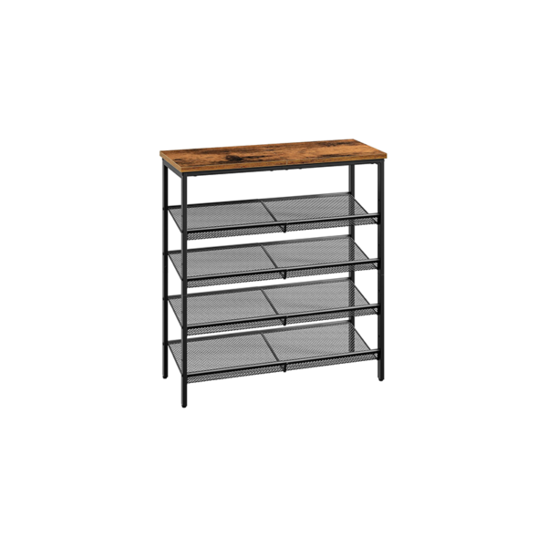 Shoe Rack - 4 Tier - with Shelf